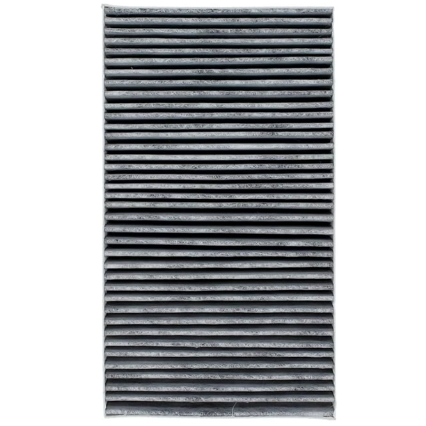 Filtro carbon per aria in tessuto sintetico impregnato di carbone attivo prodotto su linea standard SPM senza lavorazioni aggiuntive